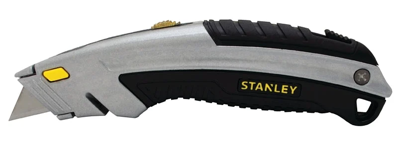 STANLEY INSTANTCHANGE 10-788 Utility Knife, 2-7/16 in L Blade, 3 in W Blade, Carbon Steel Blade, Ergonomic Handle