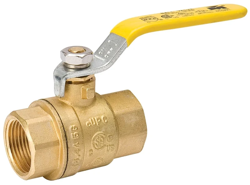 B & K 107-827NL Ball Valve, 1-1/2 in Connection, FPT x FPT, 150, 600 psi Pressure, Manual Actuator, Brass Body