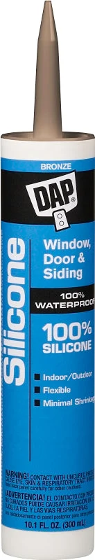 DAP 08647 Window and Door Sealant, Bronze, -40 to 400 deg F, 9.8 fl-oz Cartridge, Pack of 12