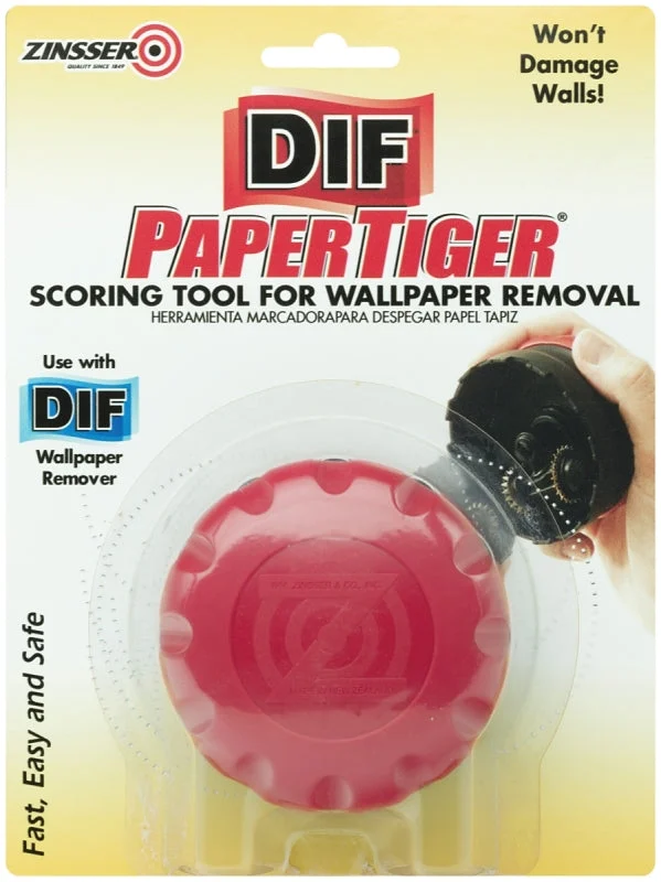 Zinsser PaperTiger Series 02966 Single-Head Scoring Tool, Ergonomic Handle