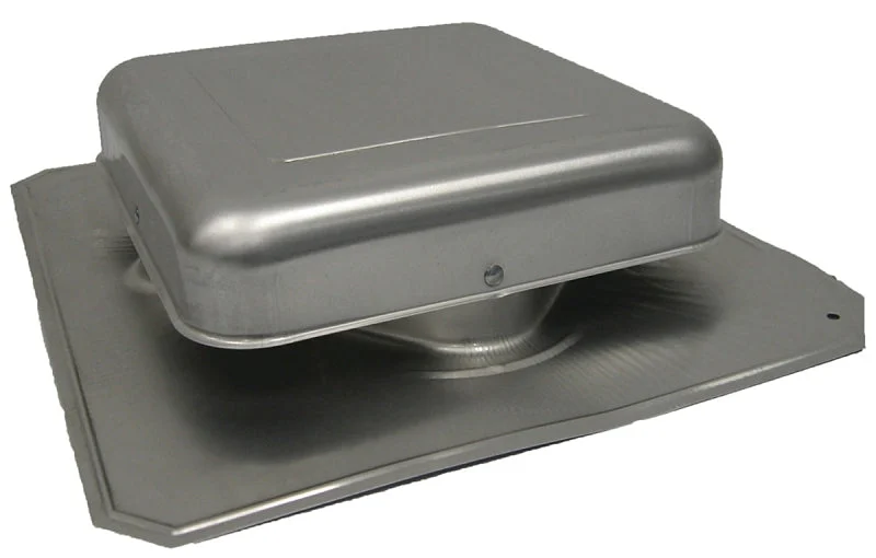 Master Flow R50A Roof Louver with Square Throat, 16-1/2 in L, 15 in W, Aluminum, Mill, Roof Installation, Pack of 10
