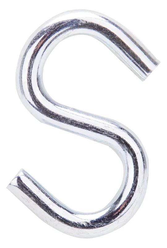 ProSource LR372 S-Hook, 100 lb Working Load, 0.229 in Dia Wire, Steel, Zinc, Pack of 20