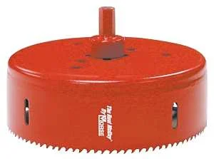 Morse Real McCoy TA80 Hole Saw with Arbor, 5 in Dia, 1-15/16 in D Cutting, 7/16 in Arbor, 4/6 TPI, HSS Cutting Edge