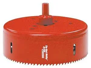 Morse Real McCoy TA76 Hole Saw with Arbor, 4-3/4 in Dia, 1-15/16 in D Cutting, 7/16 in Arbor, 4/6 TPI, HSS Cutting Edge
