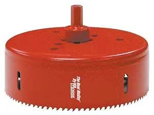 Morse Real McCoy TA72 Hole Saw with Arbor, 4-1/2 in Dia, 1-15/16 in D Cutting, 7/16 in Arbor, 4/6 TPI, HSS Cutting Edge