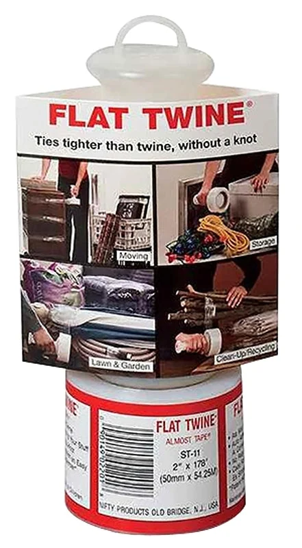 Flat Twine FST11 Stretch Film, 178 ft L, 2 in W, 120 ga Thick, Clear