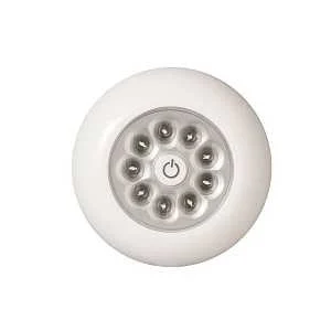Fulcrum 30015-308 Tap Light, AAA Battery, Alkaline Battery, 9-Lamp, LED Lamp, 40.5 Lumens, 5500 K Color Temp, 70 CRI
