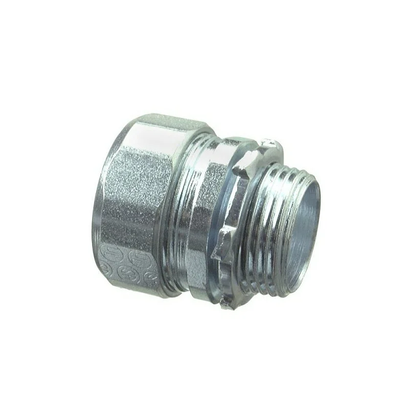 Halex 63510 Rigid Conduit Connector, 1 in Compression, Steel, Each