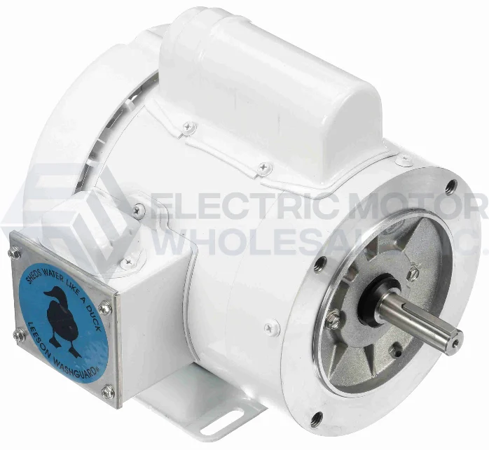 2HP LEESON 3450RPM 56HC TEFC 1PH EPOXY WASHDOWN MOTOR 114637.00