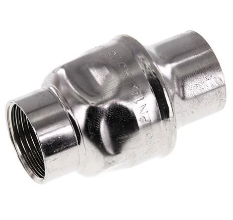 G1'' Check Valve Stainless Steel 316 FKM (Light Spring) 0.03-16bar - CLIS4E