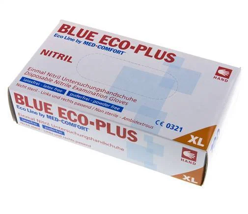 Disposable Gloves Powder-Free Nitrile Size XL (100 Pieces) Covid