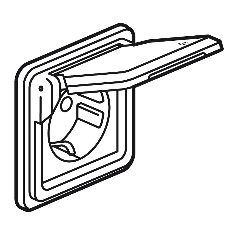 Legrand Soliroc Wall Outlet (WCD Switchgear) (European Socket) - 077835