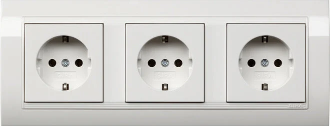 Gira Standard 55 Wall Socket Outlet (WCD Switchgear) - 0747023