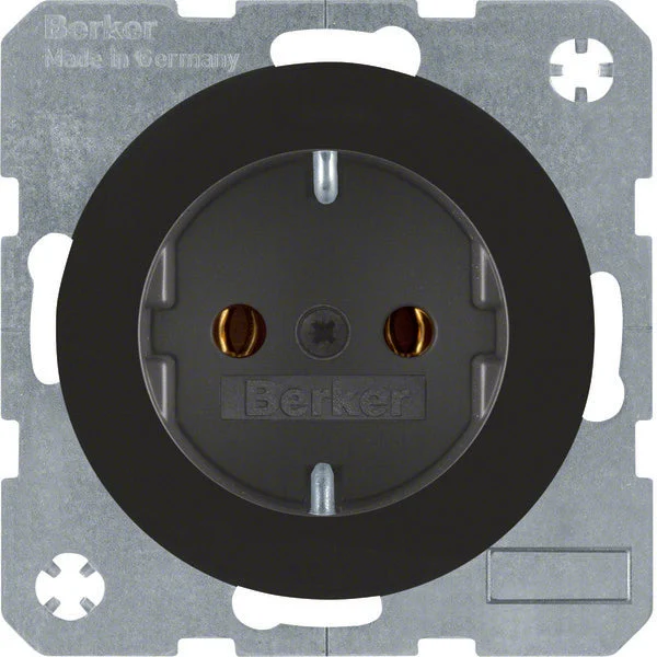 Hager Berker R.1/R.3 Wall Socket Outlet (WCD Switchgear) (European Socket) - 47432045