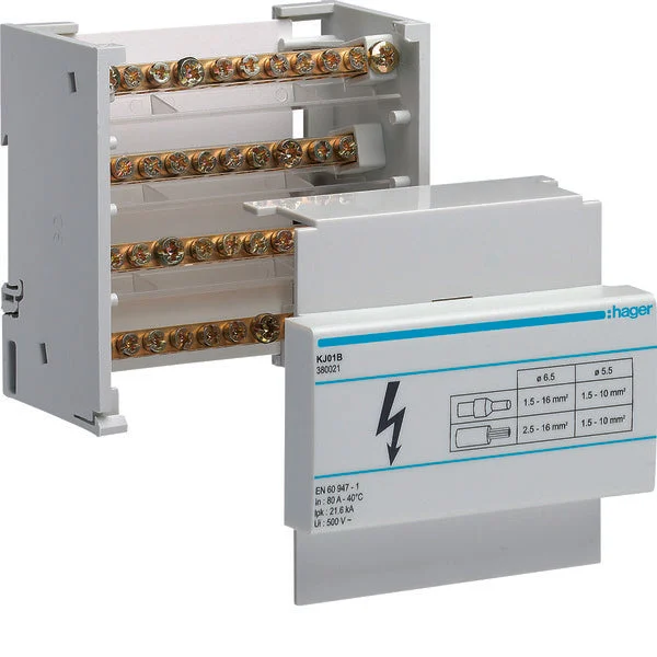 Hager KJ Terminal For Main Cable - KJ01B