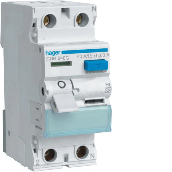 Hager High Immunity Residual Current Device - CDH240G