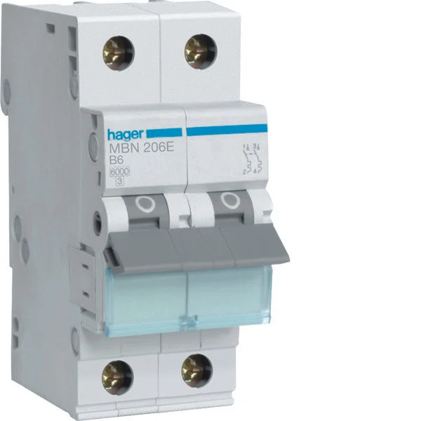 Hager MBN Circuit Breaker - MBN206E