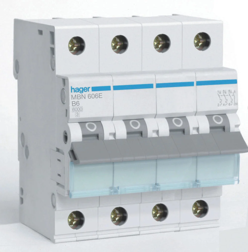 Hager MBN Circuit Breaker - MBN606E