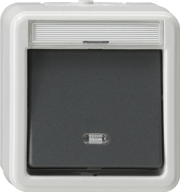 Gira Splashproof Surface-Mounted Installation Switch - 010330