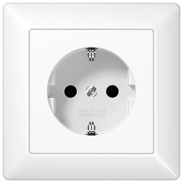 Jung Wall Outlet Box (WCD Switchgear) (European Socket) - AS1520NWW