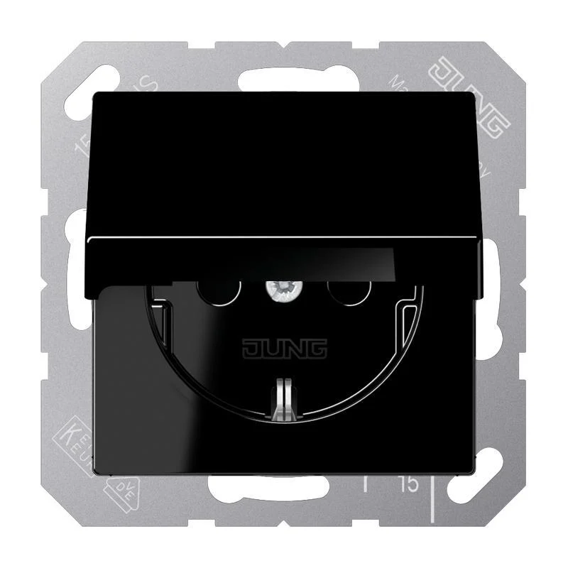 Jung Wall Outlet Box (WCD Switchgear) (European Socket) - A1520NKLSW