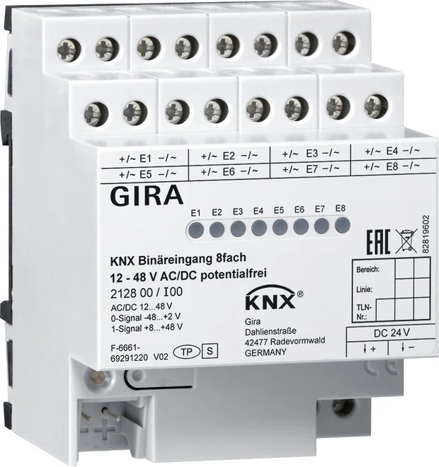 Gira KNX DIN-Rail binary Input Bus System - 212800
