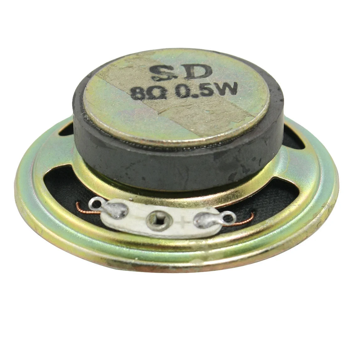 2" Diameter Round Metal Shell External Magnet Speaker 8 Ohm 0.5W