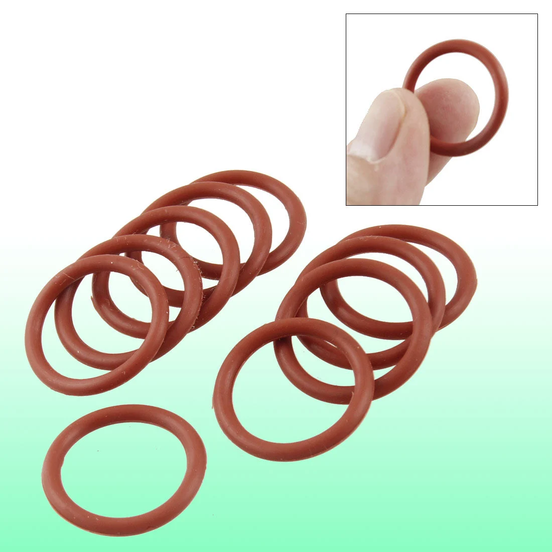 10 Pcs Silicone O Ring Seal Sealing Gasket 16mm x 21mm x 2.5mm