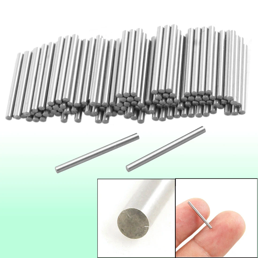100 Pcs Metal 1.25mm x 15.8mm Dowel Pins Fasten Elements