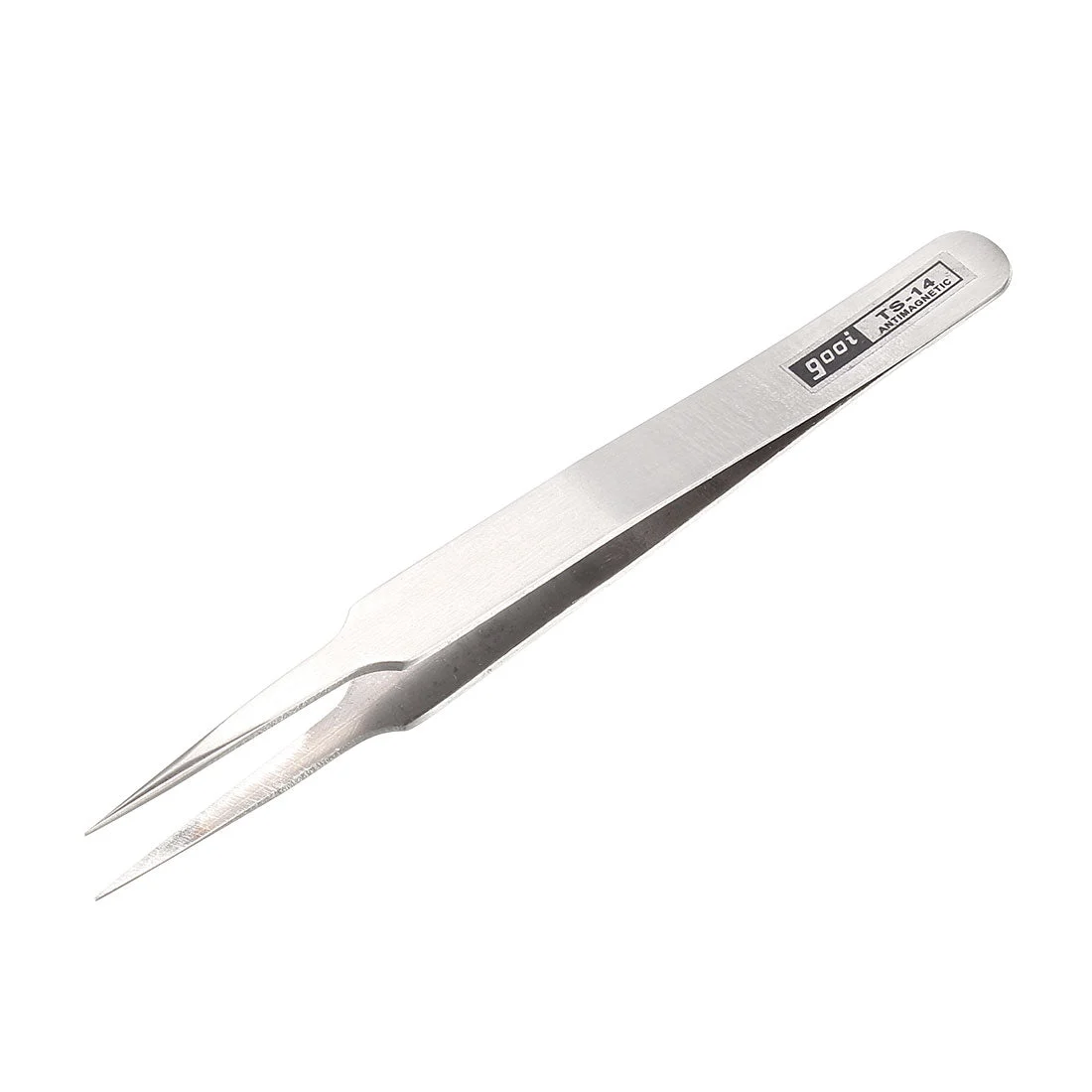 Micro Pointy Tip Polished Stainless Steel Straight Tweezers 11cm for Crafting Repairing