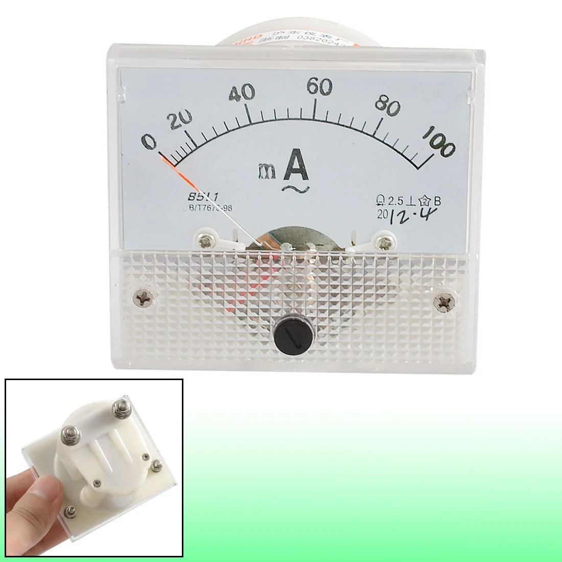 Analog AC 0-100MA Scale Range Milliampere Ammeter Panel Meter