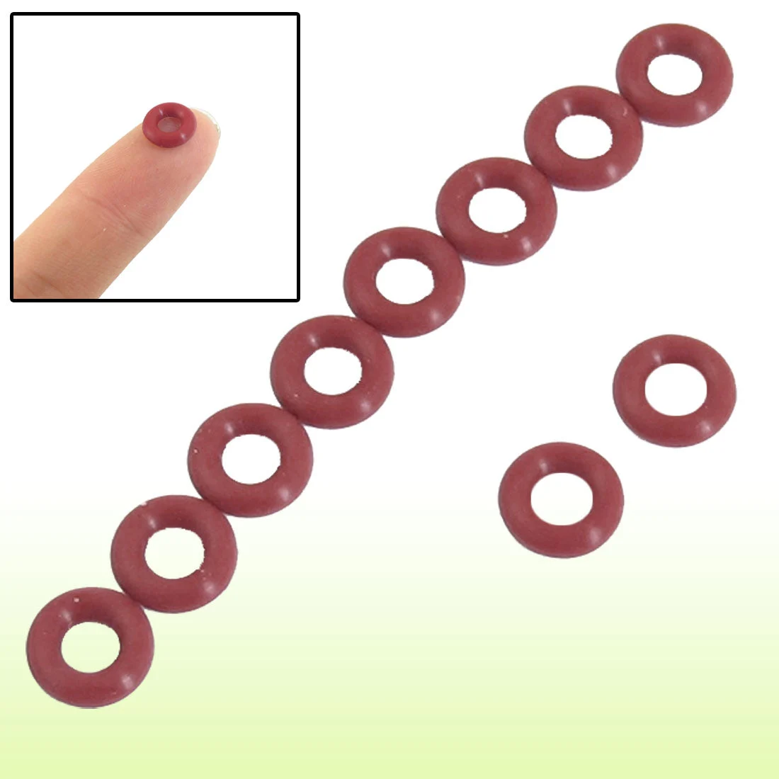 10PCS Red Rubber Oil Filter Seal O Rings Gaskets 9mm x 4mm x 2.5mm