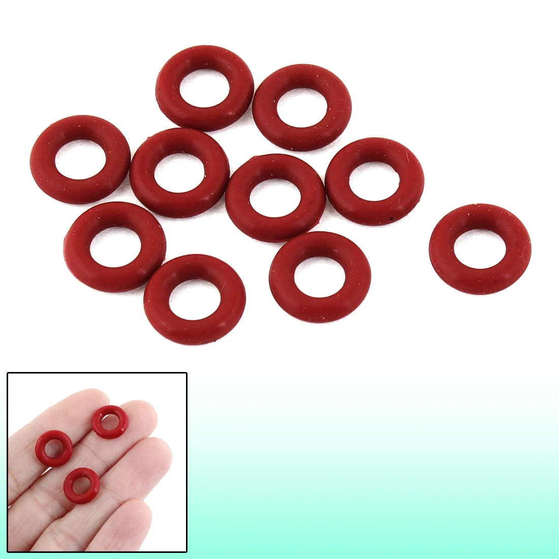 10 Pcs 12mm Outside Dia 3mm Thickness Industrial Rubber O Rings Seals