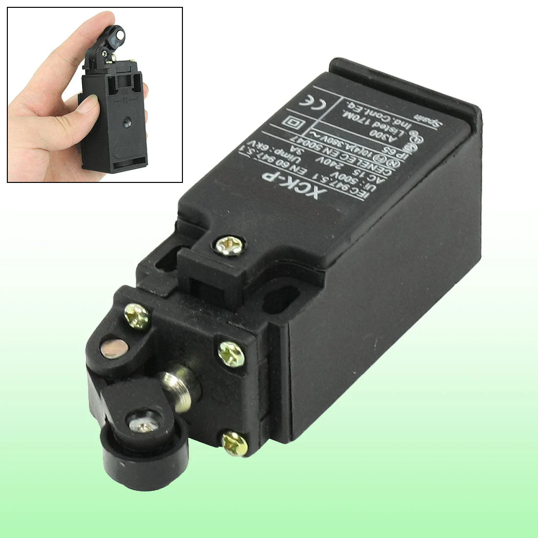 240VAC 3A Momentary Rotatable Roller Plunger Actuator Limit Switch XCK-P