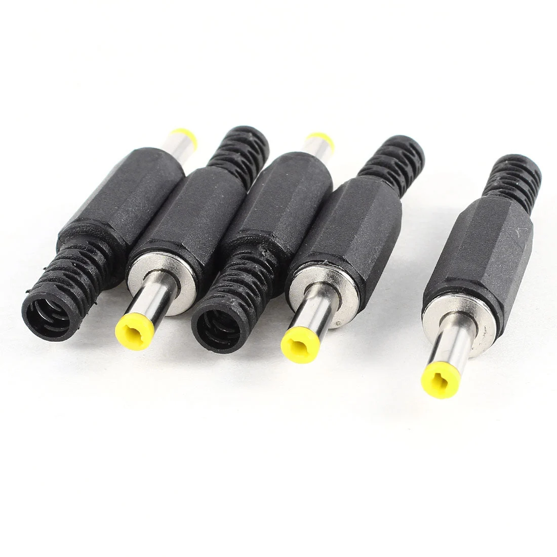 5 Pcs DC Cable Jack Power Supply Male Connector 5.5mm x 2.5mm