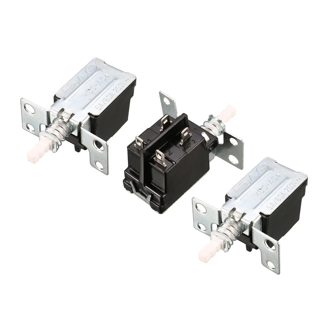 AC 250V 5A 4 Pin Soldering DPST Push Button Power Switch KDC-A04-2 3 Pcs