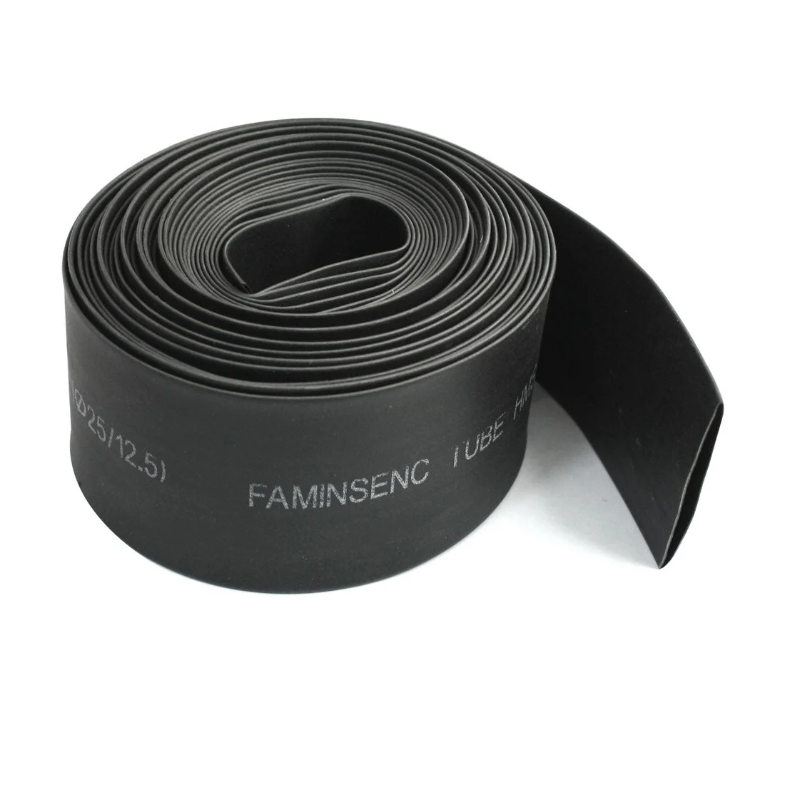 Uxcell Black Heat Shrinkable Tubing Shrink Tube 25mm 12.5mm 5 Meters 600V 125C