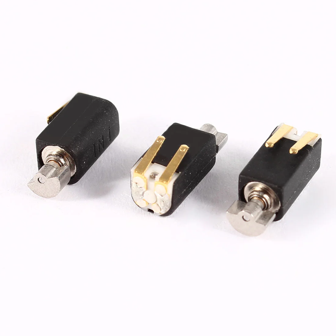Uxcell 4.4mm x 4.4mm x 8.2mm Black Electric 9000-12000RPM Speed Vibration Motor DC3V 3 Pcs