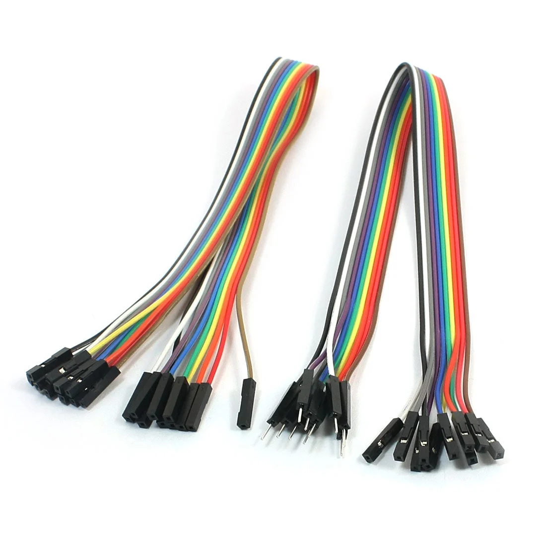 30cm 2.54mm 10P Male to Female M/F Connect Jumper Wire Cable Line 2Pcs