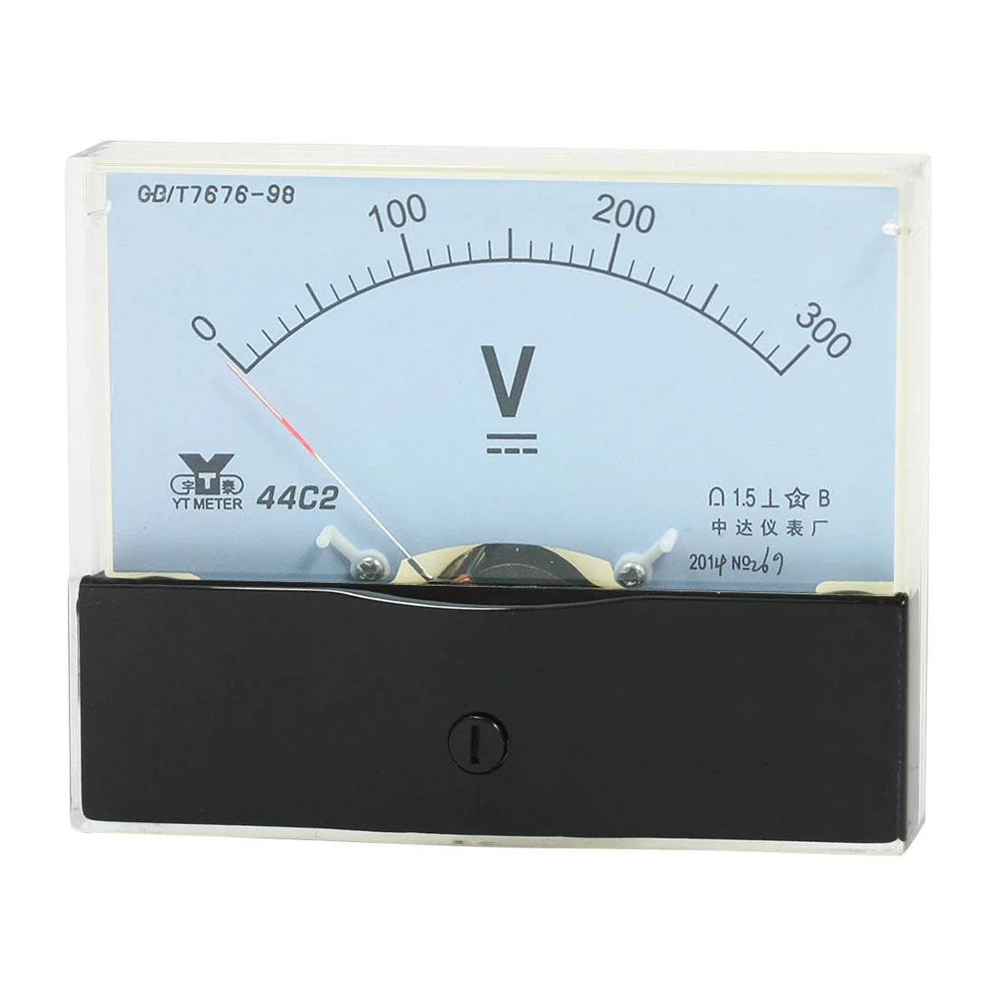 Rectangle Measurement Tool Analog Panel Voltmeter Volt Meter DC 0 - 300V Measuring Range 44C2