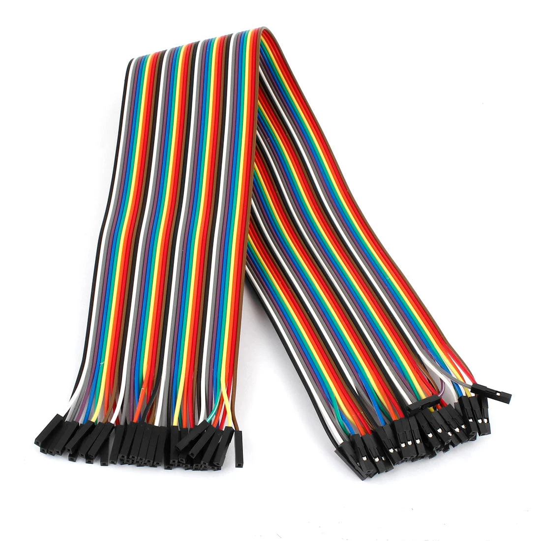 40cm 2.54mm F/F 40 Pin Solderless Colored Flexible Breadboard Jumper Wire