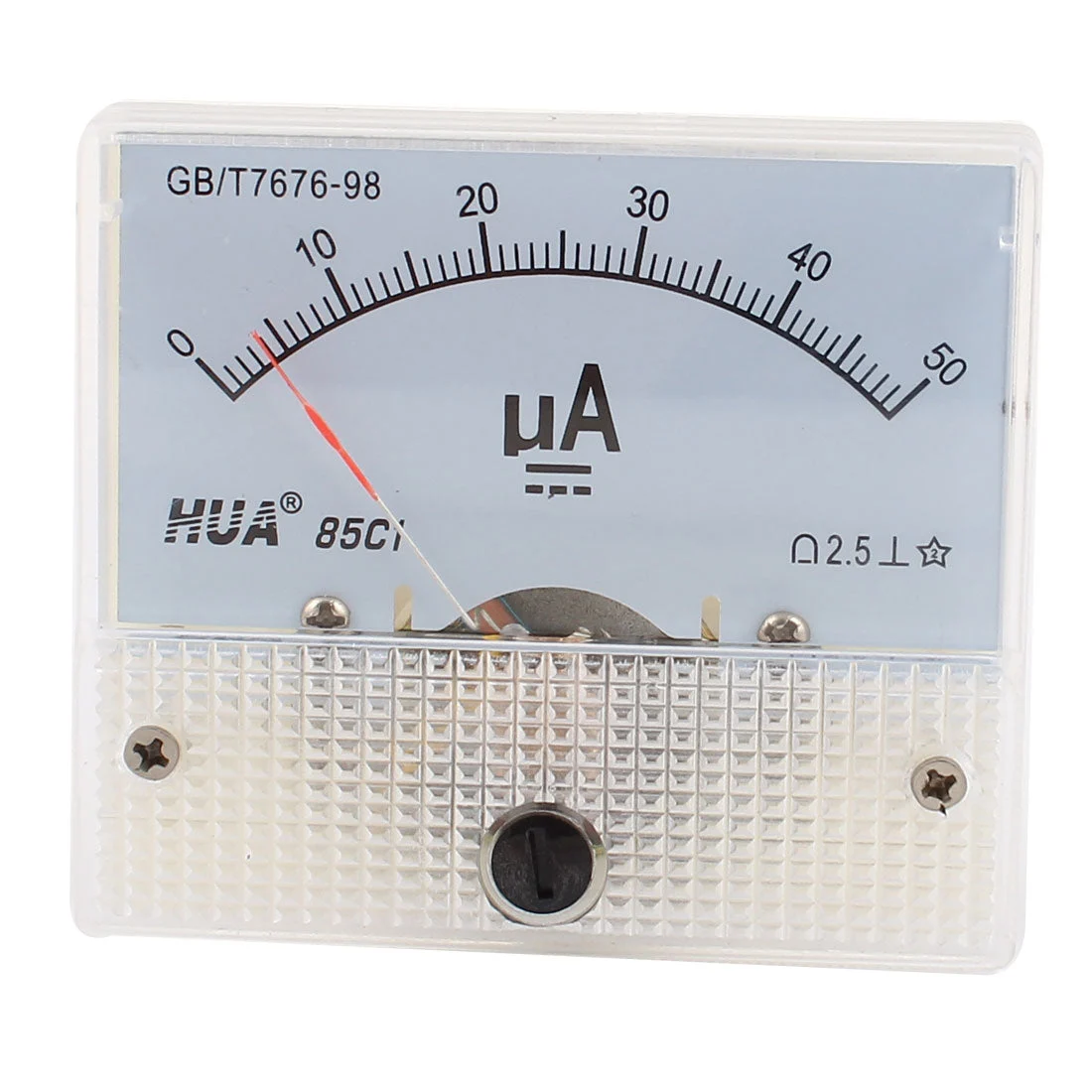 85C1 Panel DC Current Ampere Meter Analog Ammeter 0-50uA