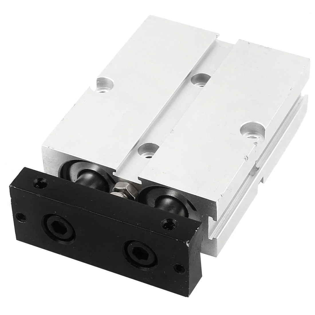 Uxcell TN20x20 20mm Bore 20mm Stroke Double Rod Aluminum Alloy Pneumatic Air Cylinder