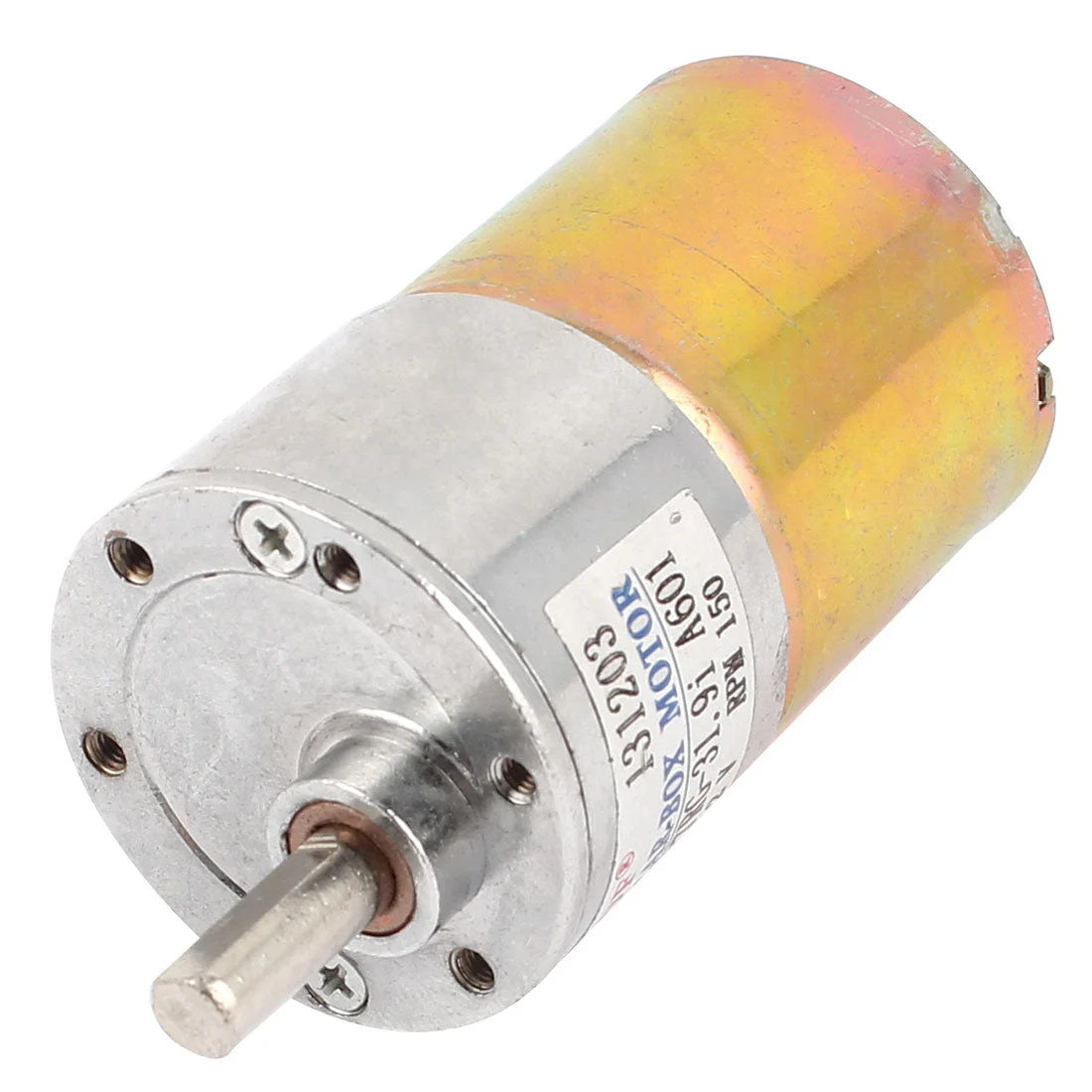 DC 12V 150RPM 6mm Diameter Shaft Electric Geared Box Speed Reduce Motor