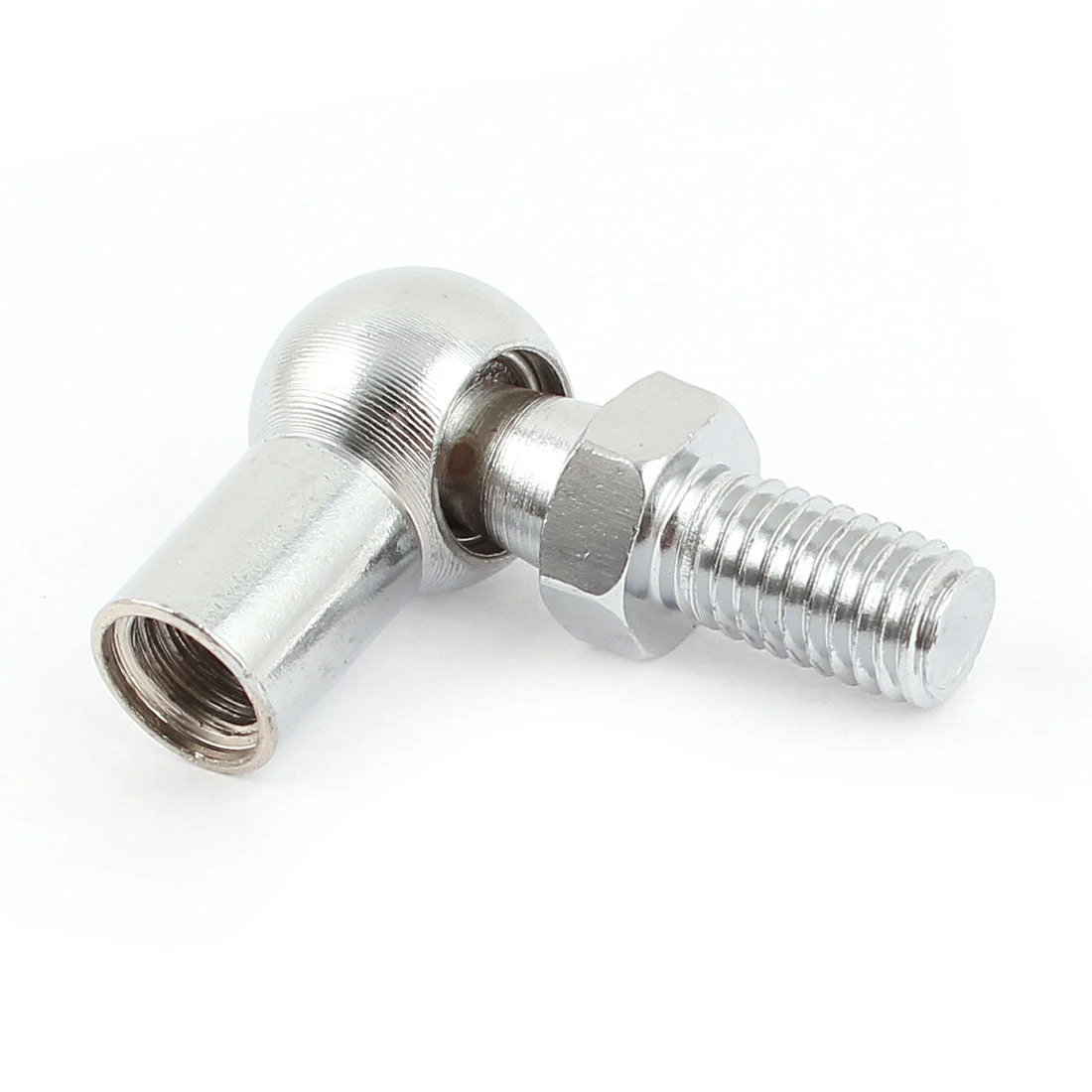 Silver Tone Metal M8 Female to Male Thread Ball Joint Gas Spring Connector