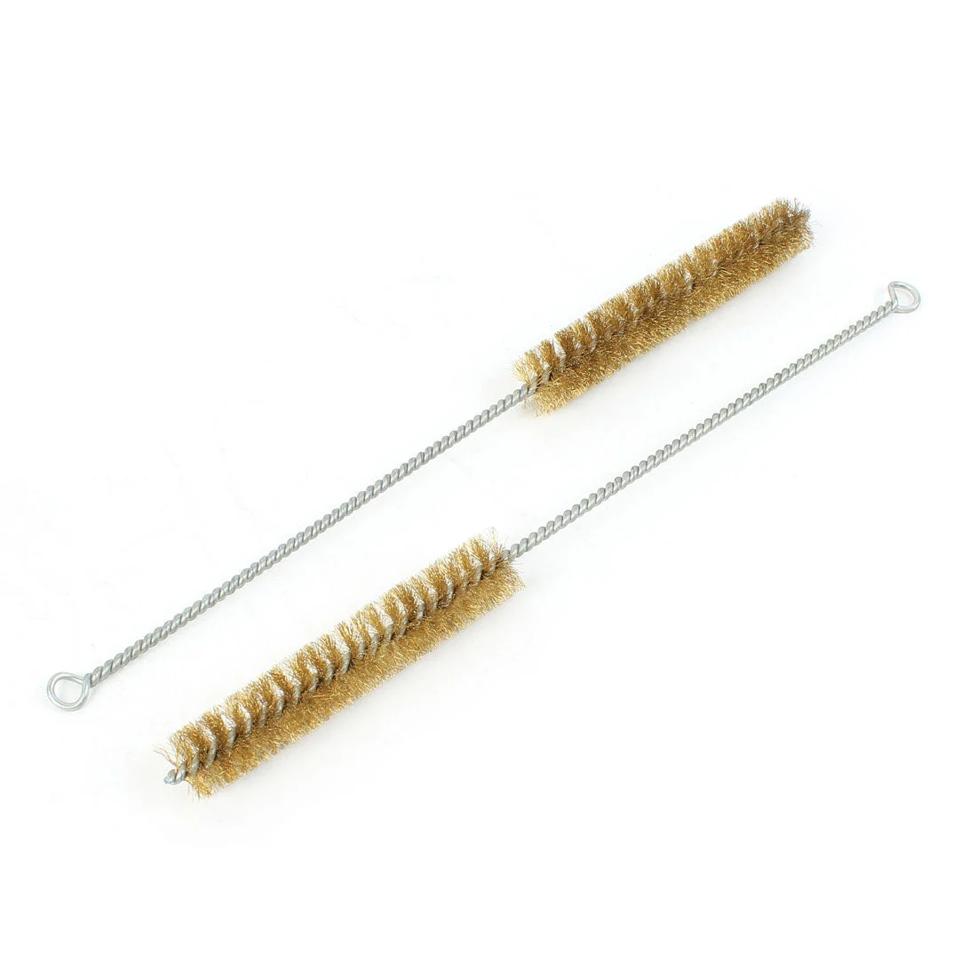2 Pcs 20mm Diameter Brass Wire Tube Brush Cleaning Tool 30cm Length