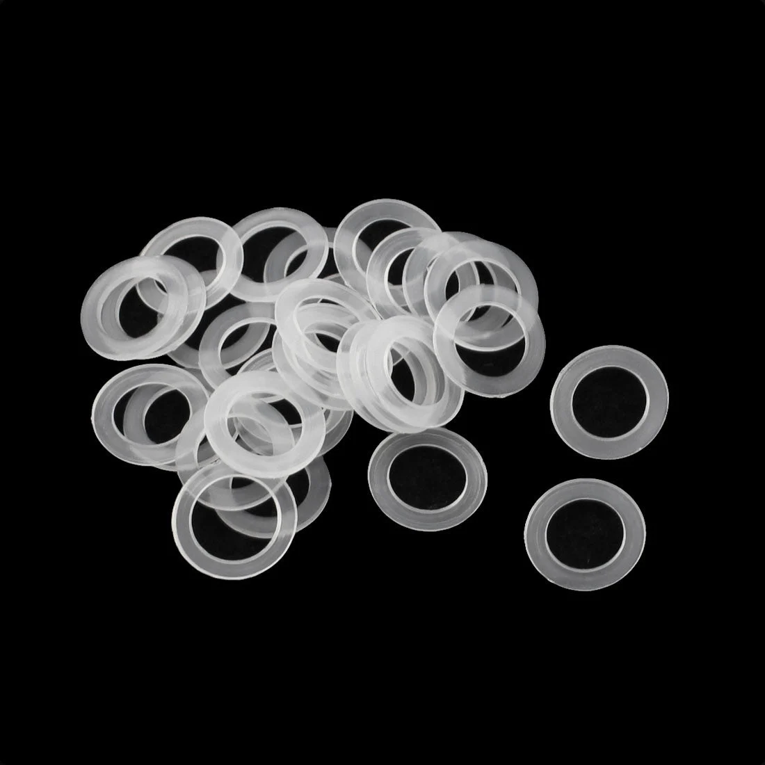 30pcs Plastic Spacer Insulation Gasket Ring Flat Washers 10mmx16mmx1mm
