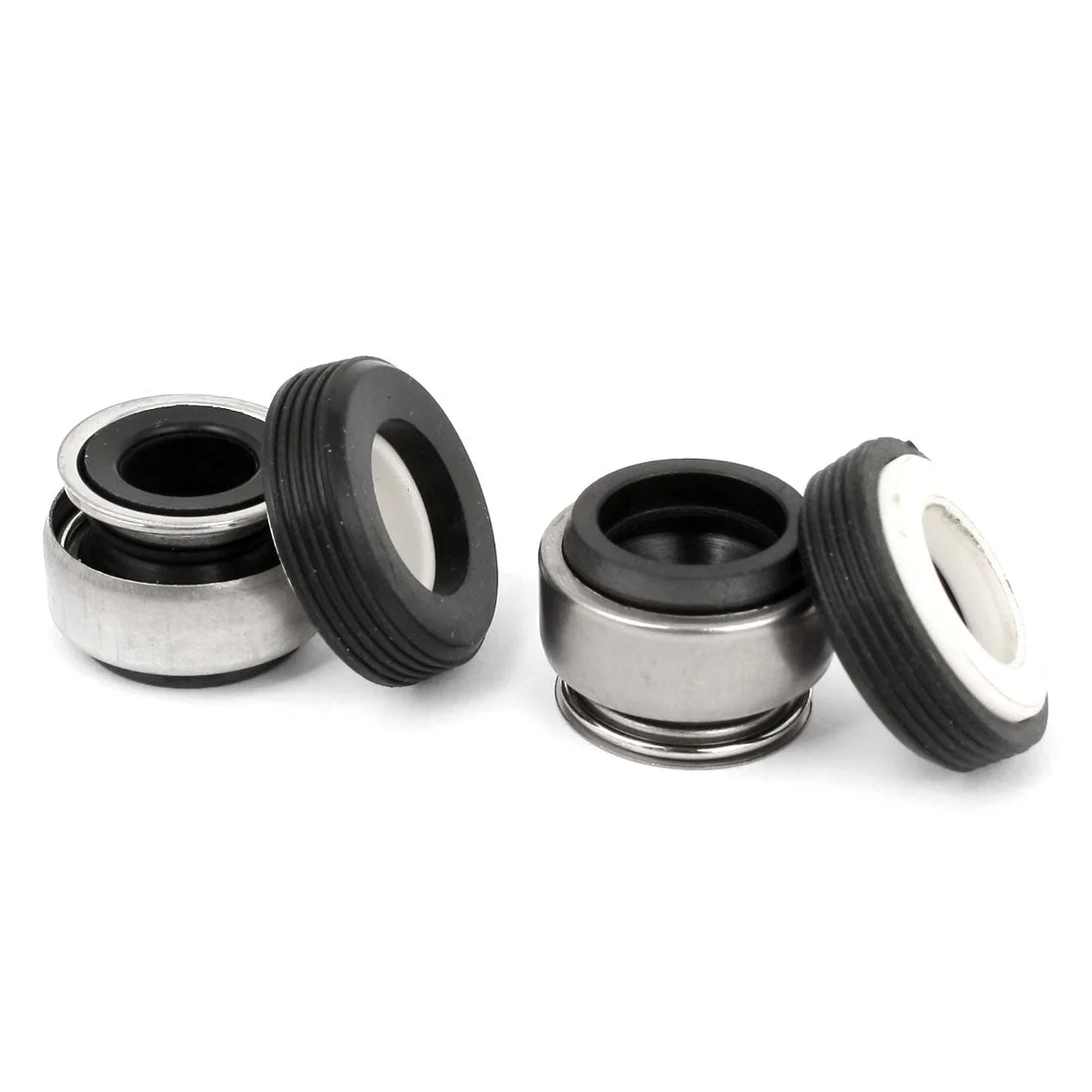 Metal Spring Rubber Bellows 14mm Internal Dia Mechanical Seal 2PCS
