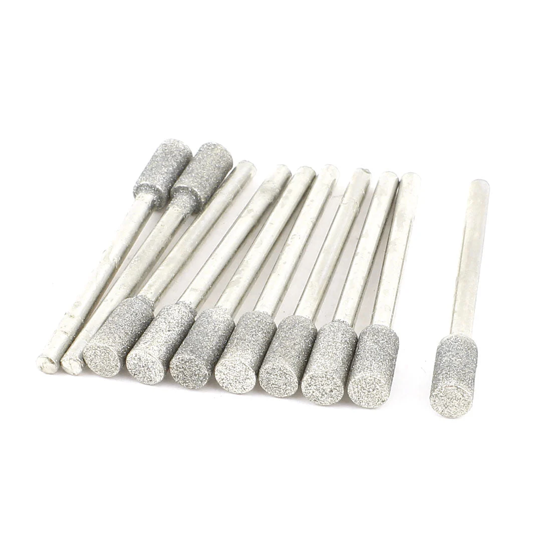 3mm Shank 5mm Cylinder Head Mounted Points Grinding Bit 10 Pcs