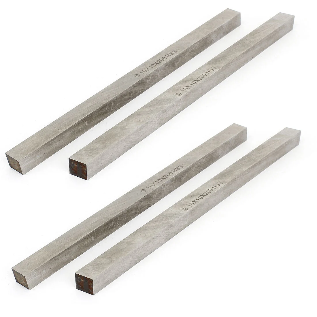 Uxcell 4 Pcs High Speed Steel HSS CNC Lathe Cutting Tool Bits Bar 10mm x 200mm